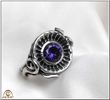 Silberring mit Zirkonia Violett